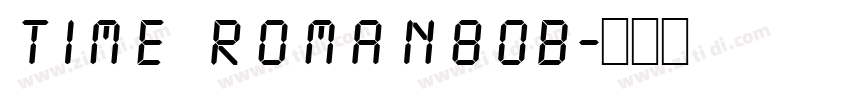 Time Roman80B字体转换